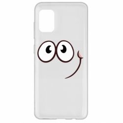 Чехол для Samsung A31 Red ball smile - PrintSalon