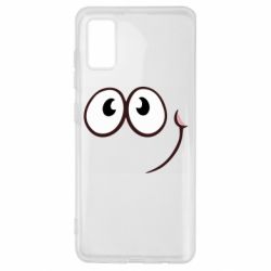 Чехол для Samsung A41 Red ball smile - PrintSalon