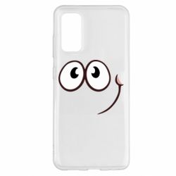 Чехол для Samsung S20 Red ball smile - PrintSalon