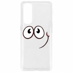 Чехол для Oppo Reno 4 Pro Red ball smile - PrintSalon