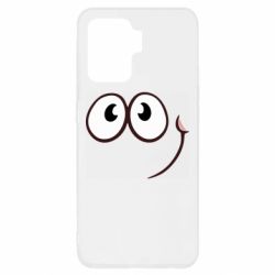 Чехол для Oppo Reno 5 Lite Red ball smile - PrintSalon