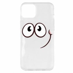 Чехол для iPhone 14 Plus Red ball smile - PrintSalon