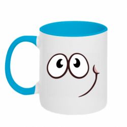 Чашка двокольорова Red ball smile