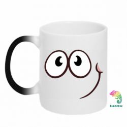 Чашка-хамелеон Red ball smile - PrintSalon