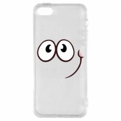 Чехол для iPhone5/5S/SE Red ball smile - PrintSalon