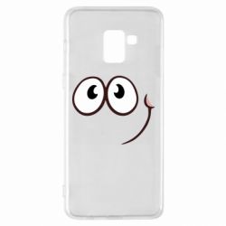 Чехол для Samsung A8+ 2018 Red ball smile - PrintSalon