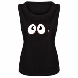 Женская майка Red ball smile - PrintSalon