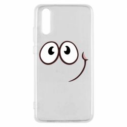 Чехол для Huawei P20 Red ball smile - PrintSalon