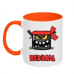 Чашка двокольорова Red ball - PrintSalon