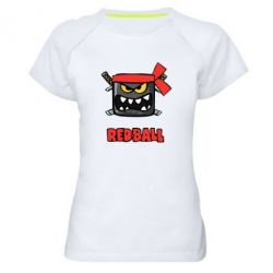 Жіноча футболка для спорту Red ball - PrintSalon