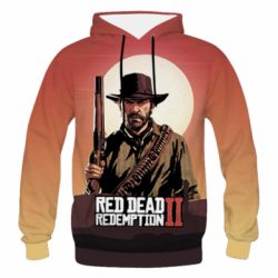 Чоловіче 3D худі Red Dead Redemption 2 and hero - PrintSalon