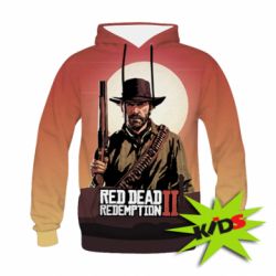 Дитяче 3D худі Red Dead Redemption 2 and hero - PrintSalon