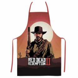 Фартух з 3D принтом Red Dead Redemption 2 and hero - PrintSalon