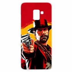 Чехол для Samsung A8+ 2018 RED DEAD REDEMPTION 2