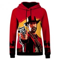 Жіноче 3D худі RED DEAD REDEMPTION 2