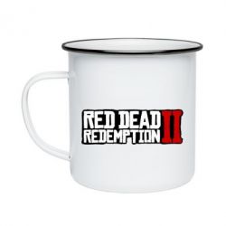 Кружка эмалированная Red Dead Redemption logo