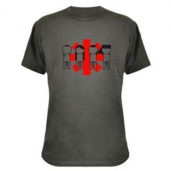 Камуфляжная футболка Red Hot Chili Peppers Group - PrintSalon