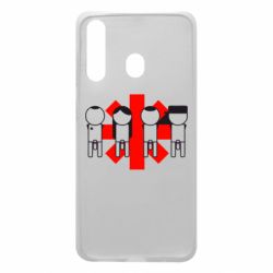 Чехол для Samsung A60 Red Hot Chili Peppers Group - PrintSalon