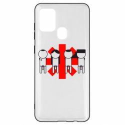 Чехол для Samsung A21s Red Hot Chili Peppers Group - PrintSalon