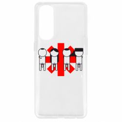 Чехол для Oppo Reno 4 Pro Red Hot Chili Peppers Group - PrintSalon