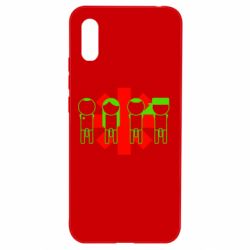 Чехол для Xiaomi Redmi 9a Red Hot Chili Peppers Group - PrintSalon