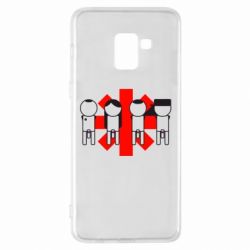 Чехол для Samsung A8+ 2018 Red Hot Chili Peppers Group - PrintSalon