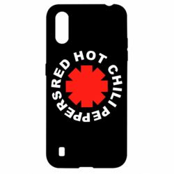 Чехол для Samsung A01/M01 red hot chili peppers - PrintSalon