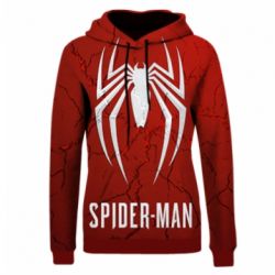 Жіноче 3D худі Red spiderman-PrintSalon Жіноче 3D худі Red spiderman