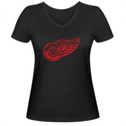 Жіноча футболка з V-подібним вирізом Red Wings - PrintSalon