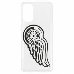 Чохол для Oppo Reno 4Red Wings-PrintSalon Чохол для Oppo Reno 4Red Wings