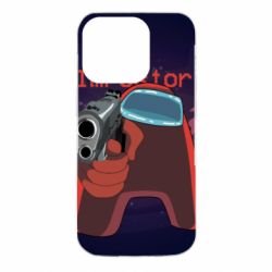 Чохол для iPhone 14 Pro Red With A Gun - PrintSalon