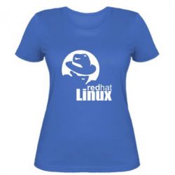 Женская футболка Redhat Linux - PrintSalon