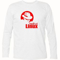 Футболка с длинным рукавом Redhat Linux - PrintSalon