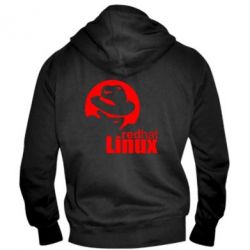 Мужское худи на молнии Redhat Linux - PrintSalon