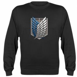 Cвитшот Attack Titan Survey Corps Logo 3D - PrintSalon