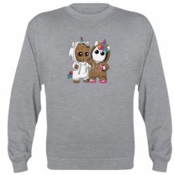 Cвитшот Baby Groot And Unicorn - PrintSalon