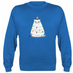 Cвитшот Cat and Christmas Lights - PrintSalon