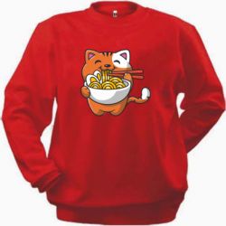Cвитшот Cat and Ramen - PrintSalon