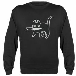 Cвитшот Cat with a knife - PrintSalon