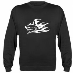 Cвитшот Flaming shark - PrintSalon