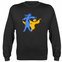 Реглан (свитшот) Гопак. Девушка и парень - PrintSalon