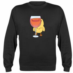 Cвитшот Качка і келих вина - PrintSalon