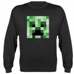 Cвитшот Minecraft minimalist Creeper - PrintSalon