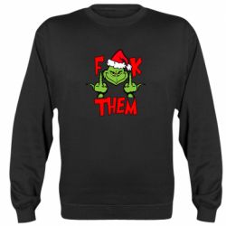 Cвитшот The grinch f*ck them - PrintSalon