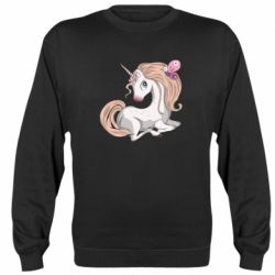 Cвитшот Unicorn with bow tie - PrintSalon