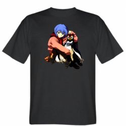 Мужская футболка Stedman Rei Ayanami and Pen Pen - PrintSalon