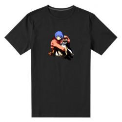 Мужская футболка премиум Rei Ayanami and Pen Pen - PrintSalon