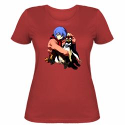 Женская футболка Rei Ayanami and Pen Pen - PrintSalon