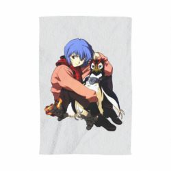 Полотенце с принтом Rei Ayanami and Pen Pen - PrintSalon
