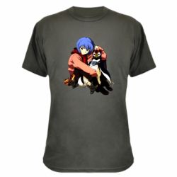 Камуфляжная футболка Rei Ayanami and Pen Pen - PrintSalon
